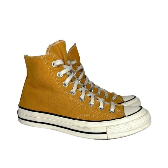 Converse Chuck Taylor All Star High Tops Womens US 8.5 Mens 6.5 Yellow Gold - Picture 2 of 13